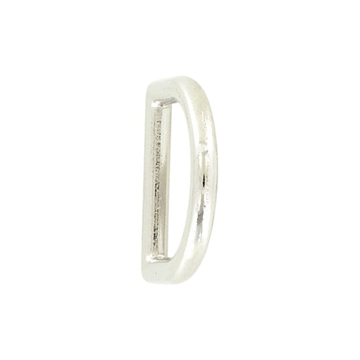 3/4" Nickel, Cast D-Ring, Zinc Alloy