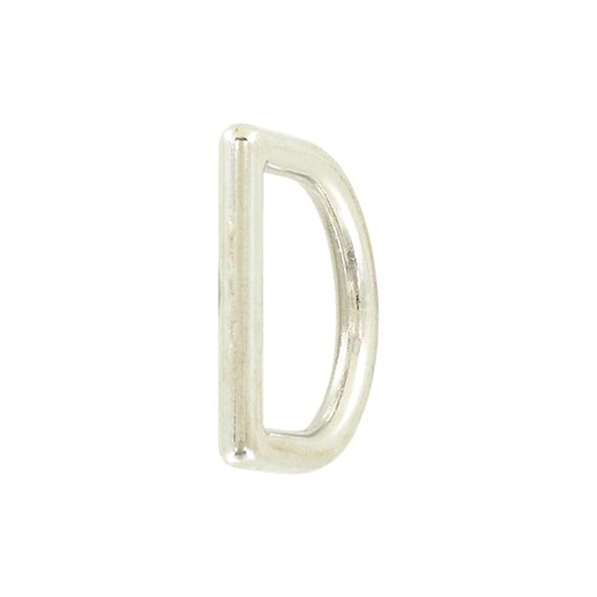 3/4" Nickel, Cast D-Ring, Zinc Alloy