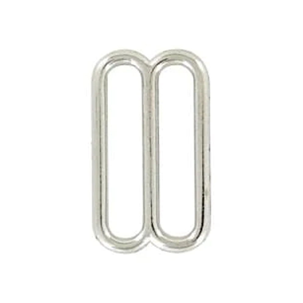 1" Nickel, Cast Rounded Tri Bar Slide, Zinc Alloy