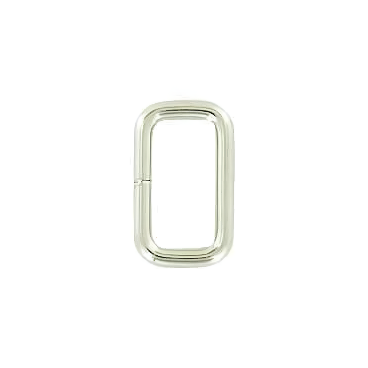 3/4" Shiny Nickel, 1x5/8"Split Rectangular Ring, Steel
