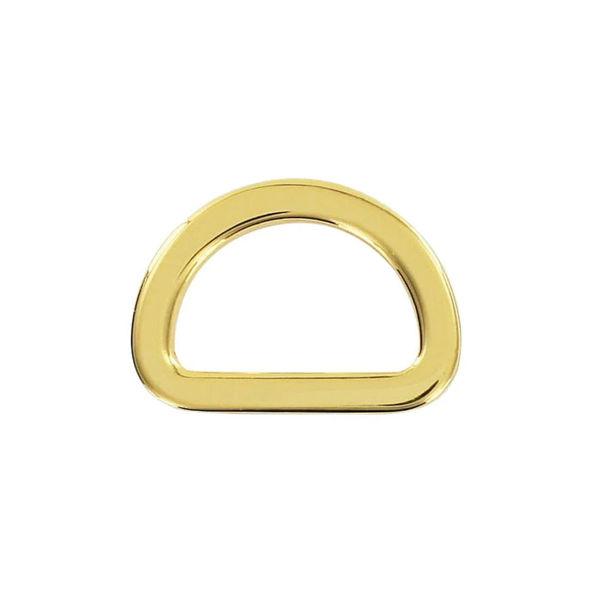 3/4" Shiny Gold, Flat Cast D Ring, Zinc Alloy-PK5