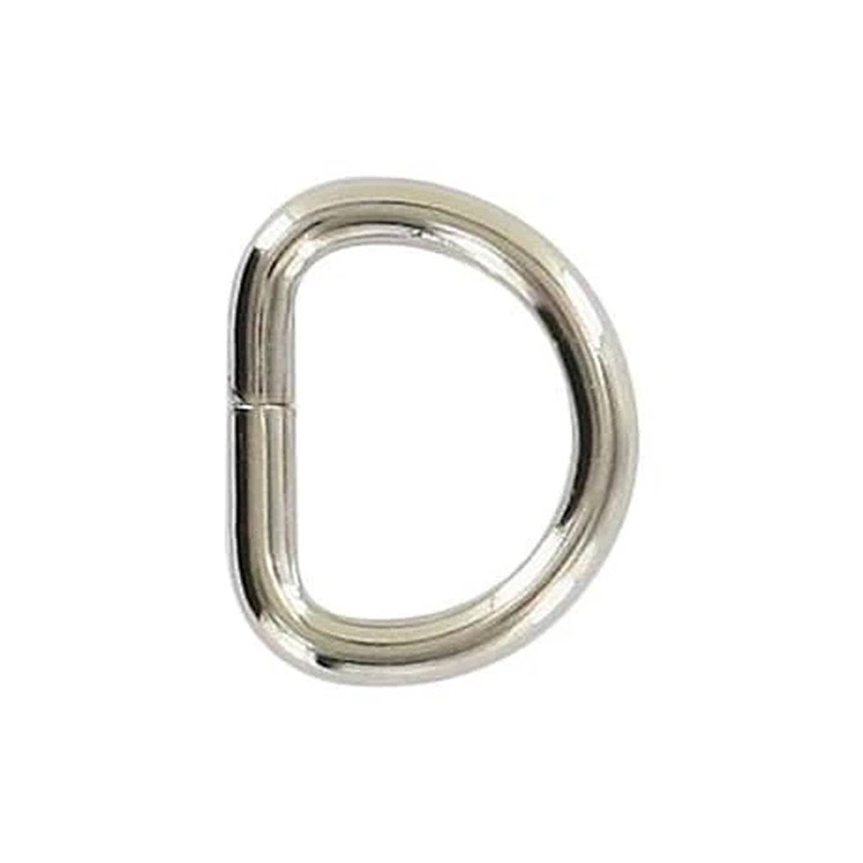 3/8" Nickel, Split D-Ring, Steel