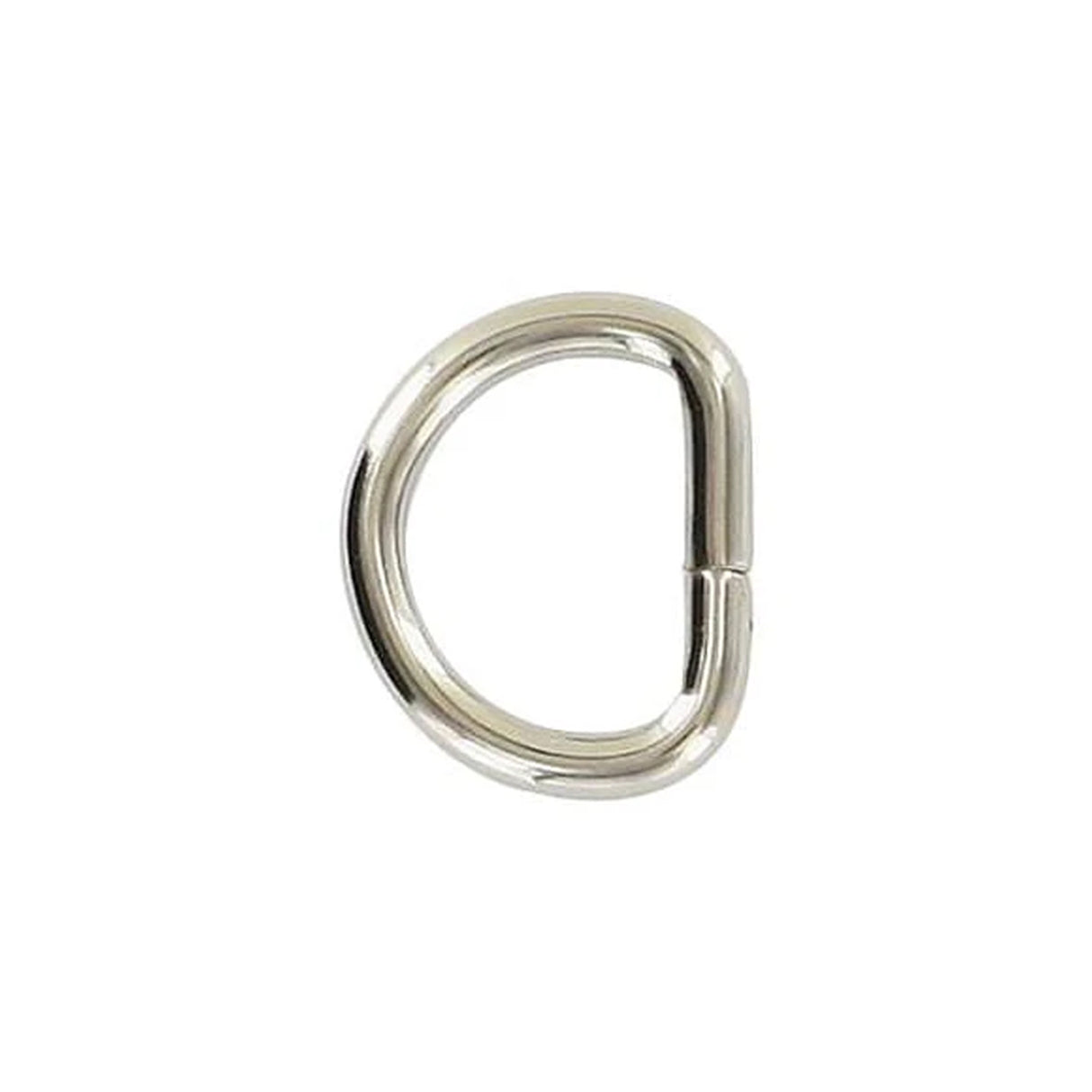 3/8" Nickel, Split D-Ring, Steel