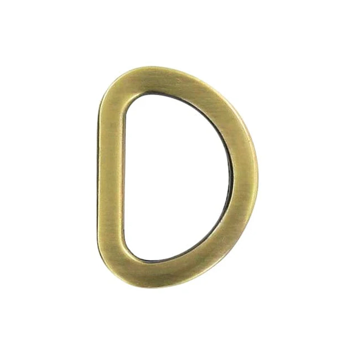 5/8" Antique Brass, Cast Flat D Ring, Zinc Alloy-PK5