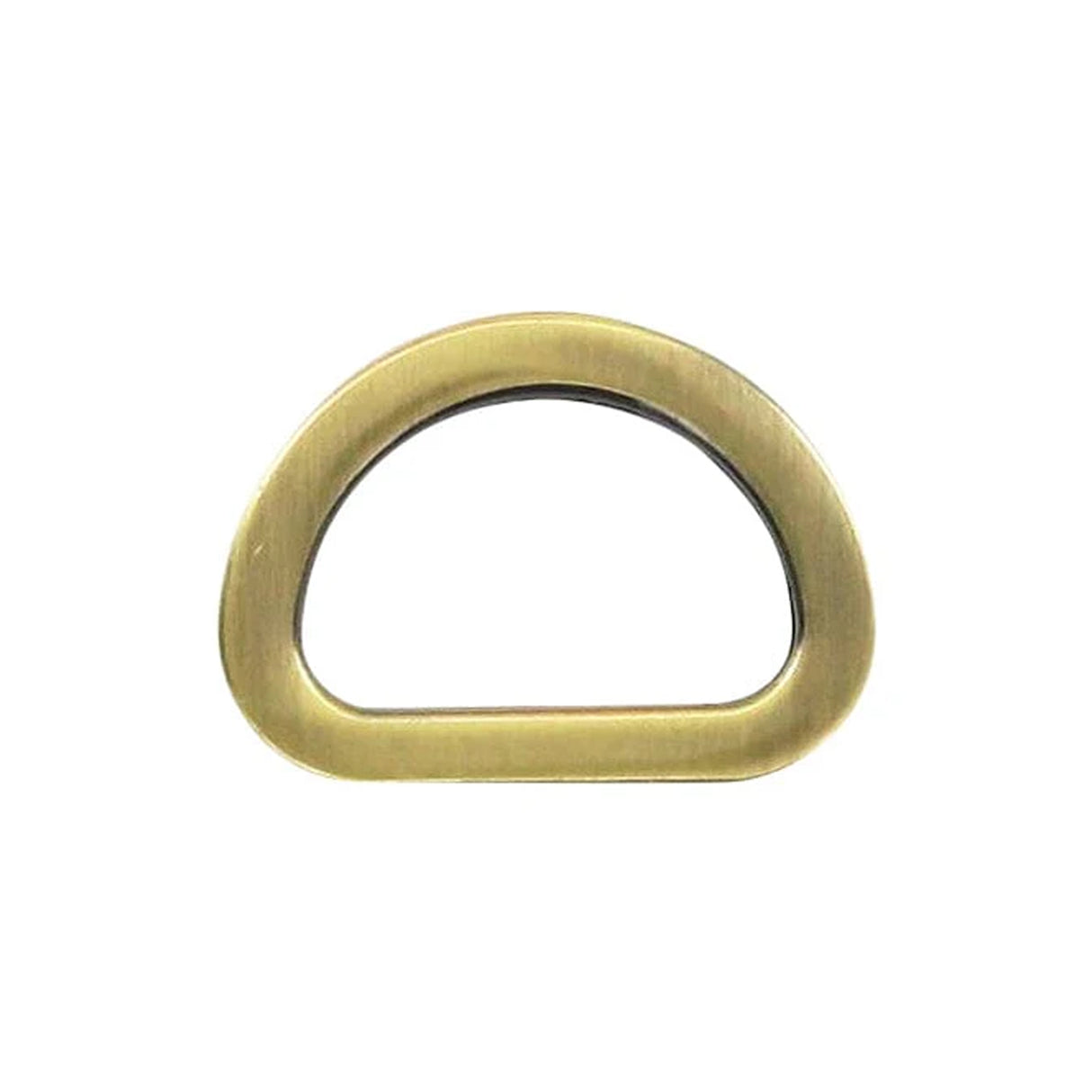 5/8" Antique Brass, Cast Flat D Ring, Zinc Alloy-PK5