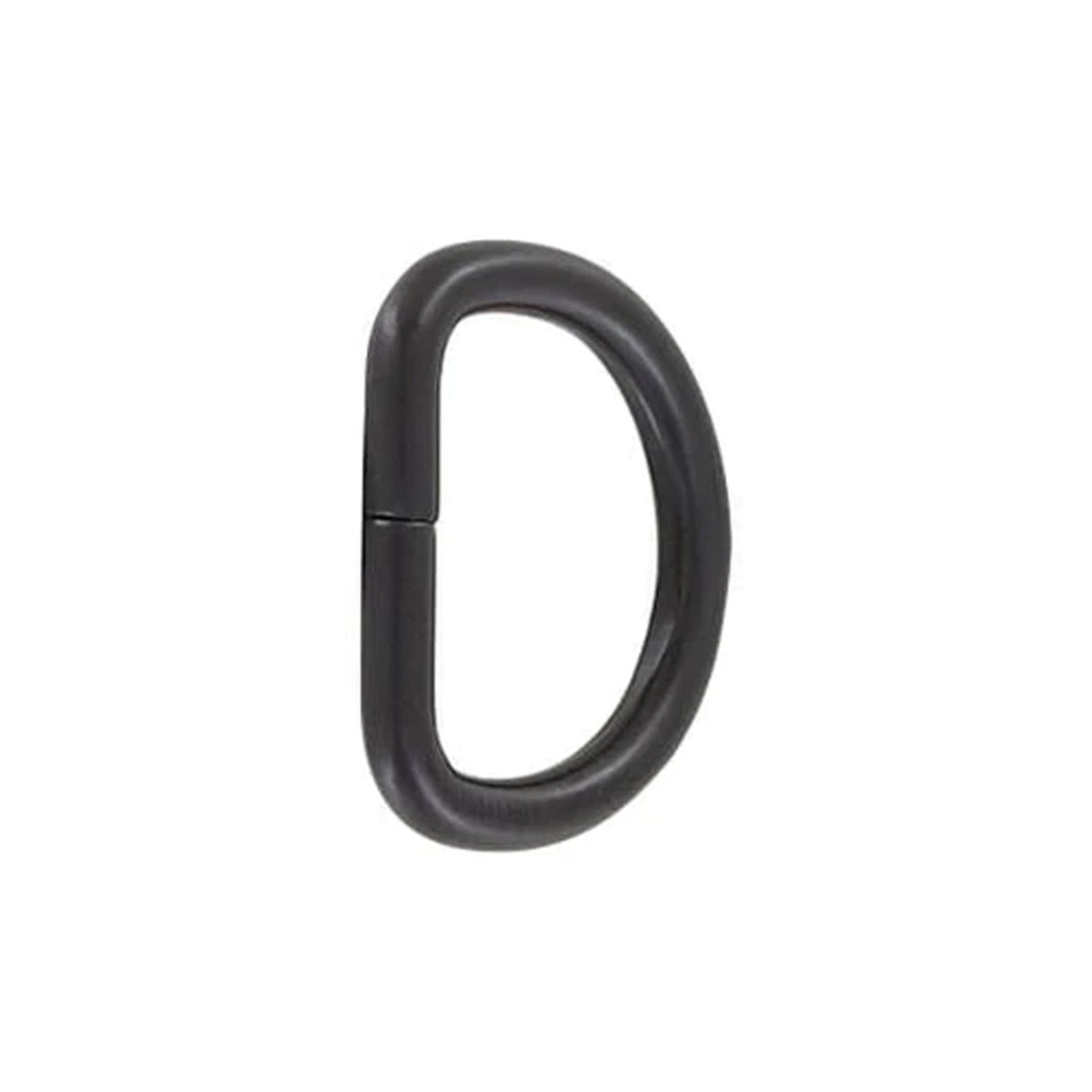 5/8" Matte Black, Split D-Ring, Steel