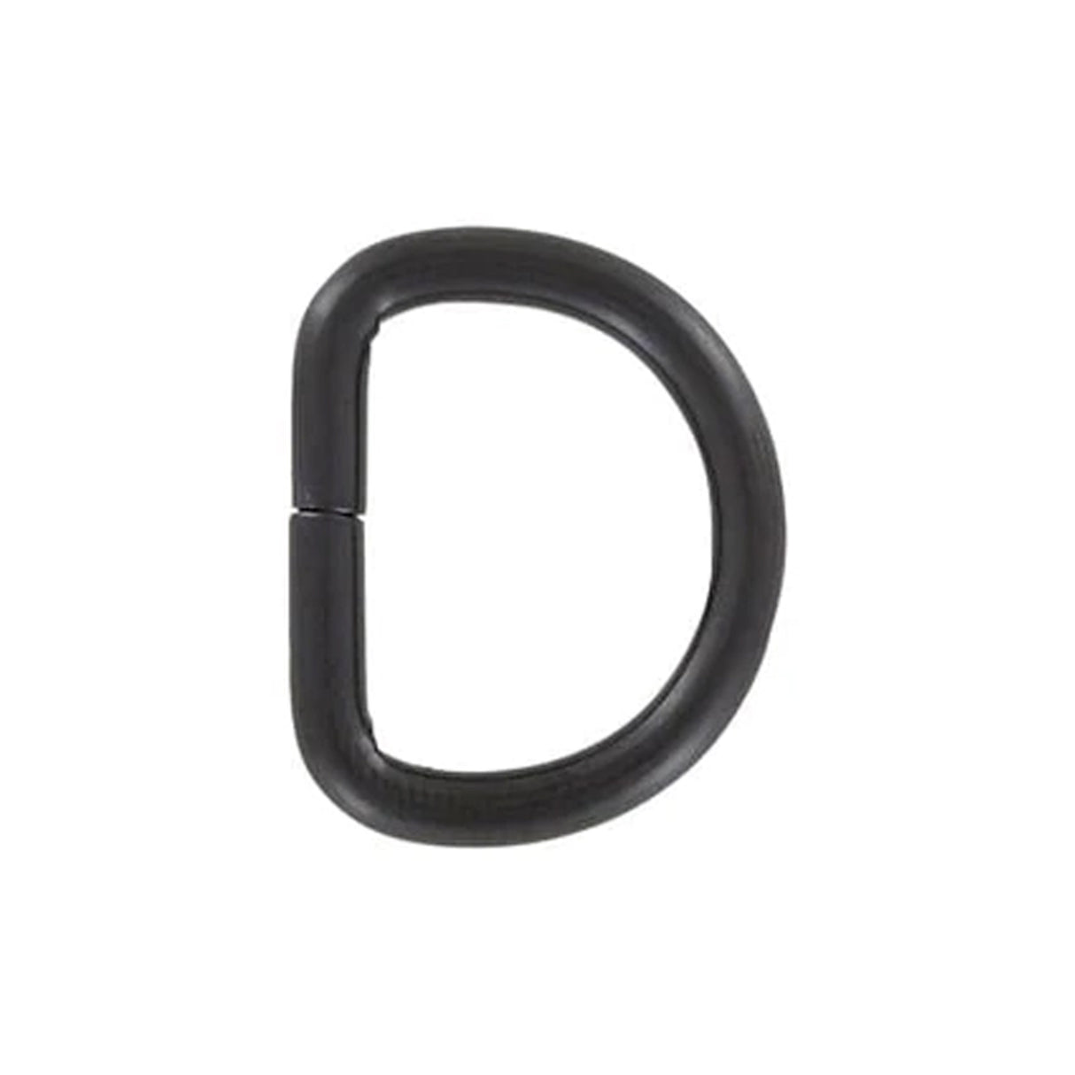 5/8" Matte Black, Split D-Ring, Steel