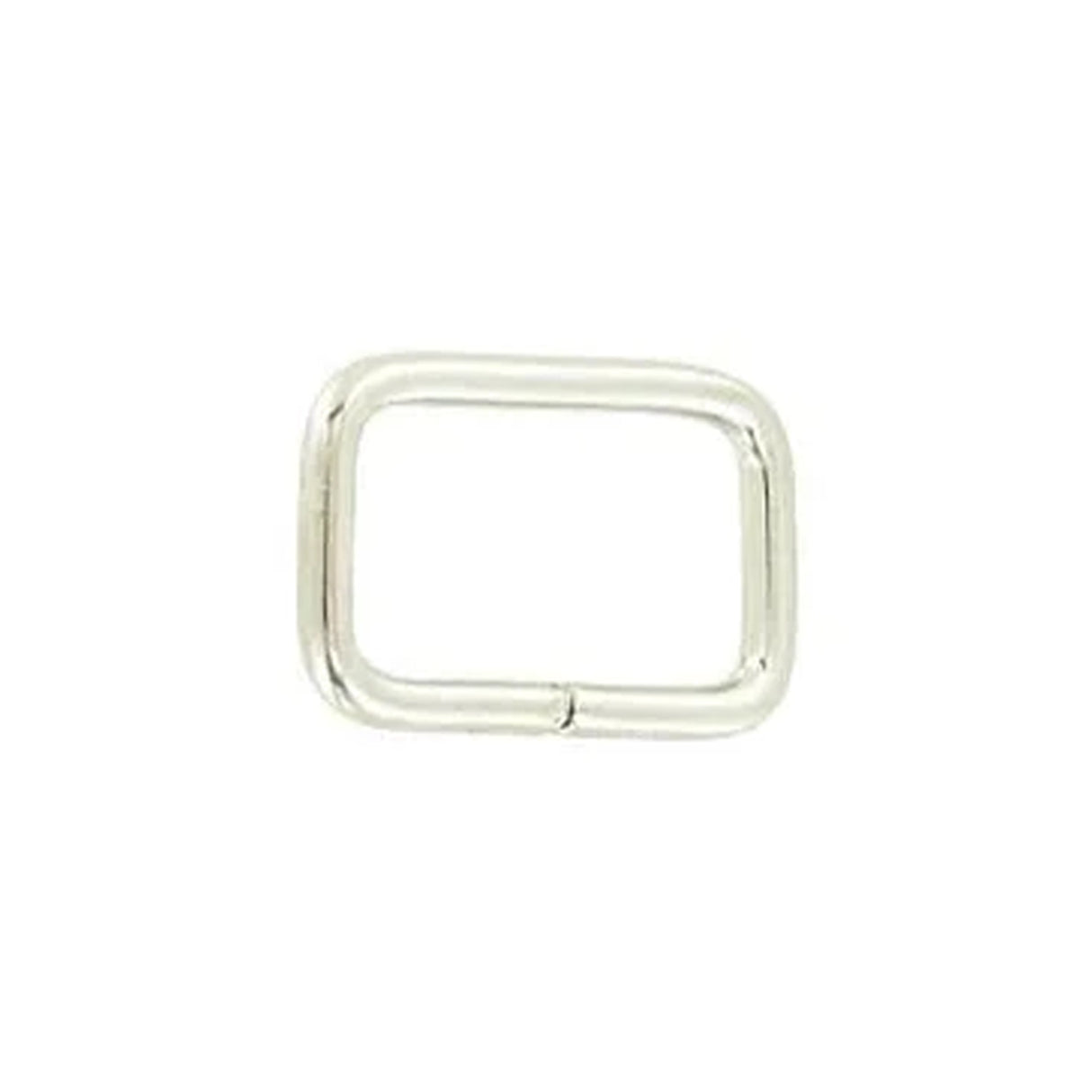 5/8" Nickel Plate, Split Rectangular Ring, Steel