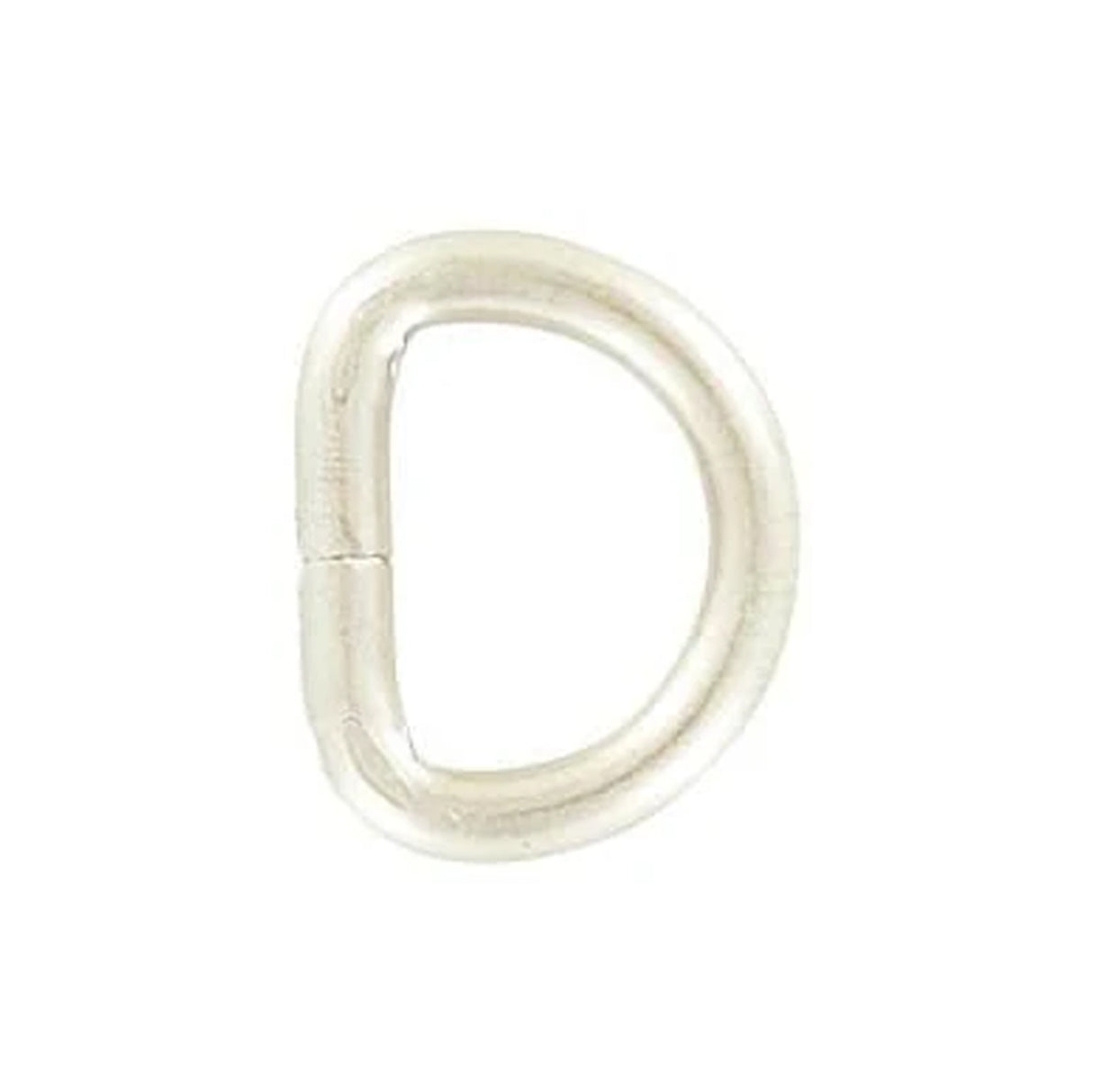 5/8" Satin Nickel, Welded D Ring, Steel