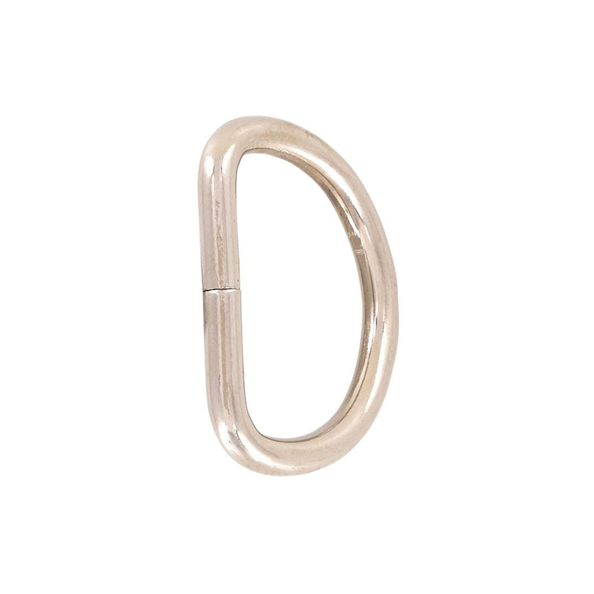 7/8" Shiny Nickel, Split D Ring Heavy, Steel