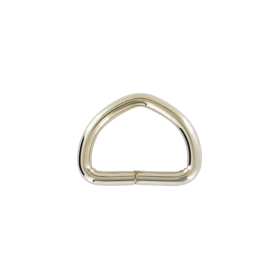 7/8" Shiny Nickel, Split D-Ring,Steel