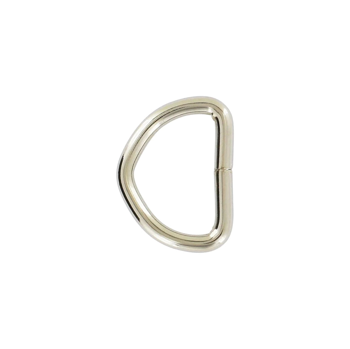 7/8" Shiny Nickel, Split D-Ring,Steel