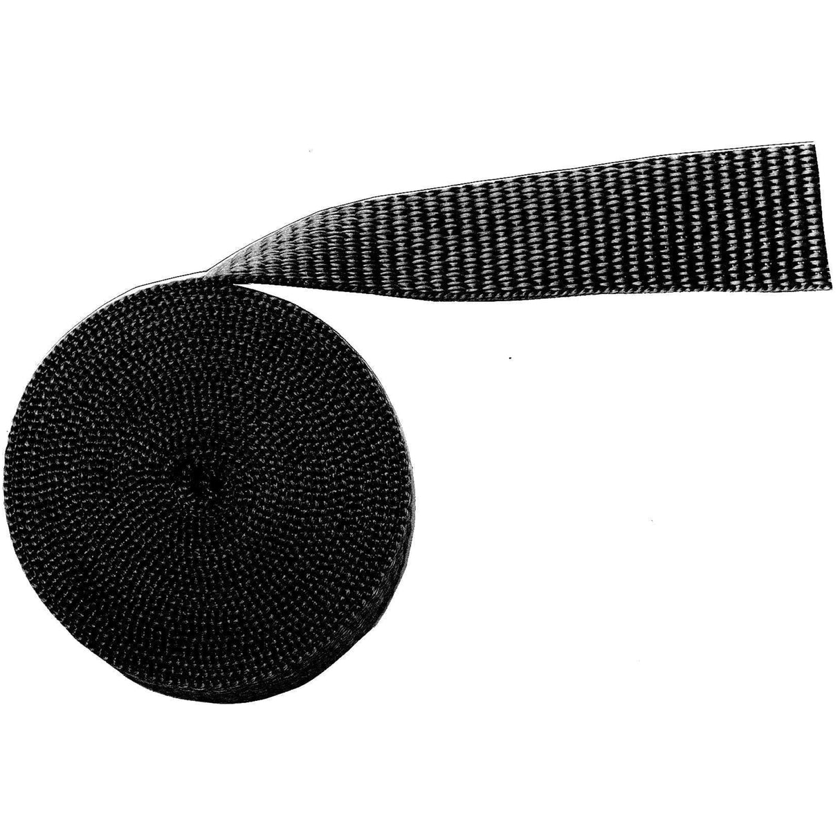 1 1/2" Black, Webbing Medium Weight, PolyPropylene, #12-1-1-2M-BLK
