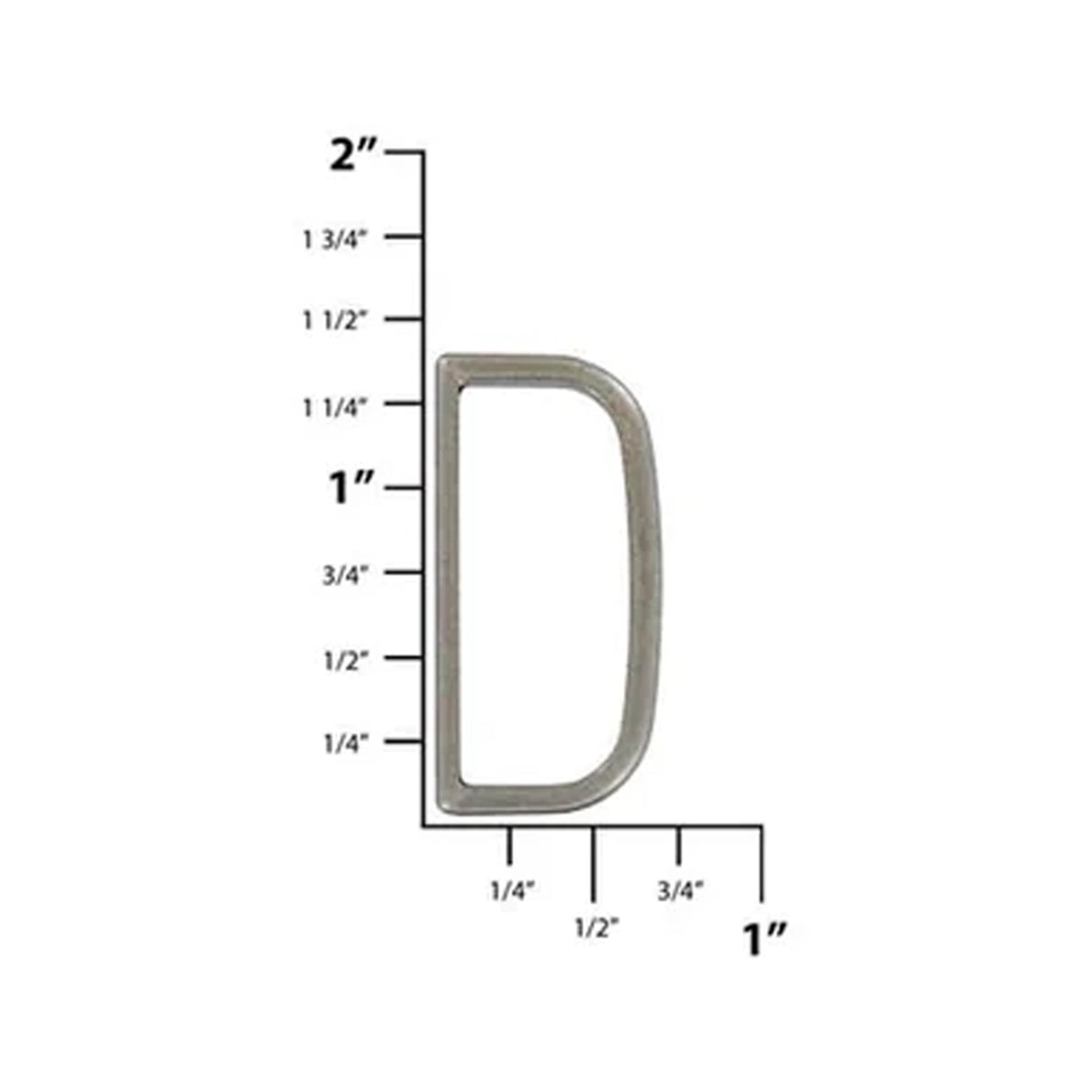 1 1/8" Antique Silver, Cast Belt Keeper, Zinc Alloy