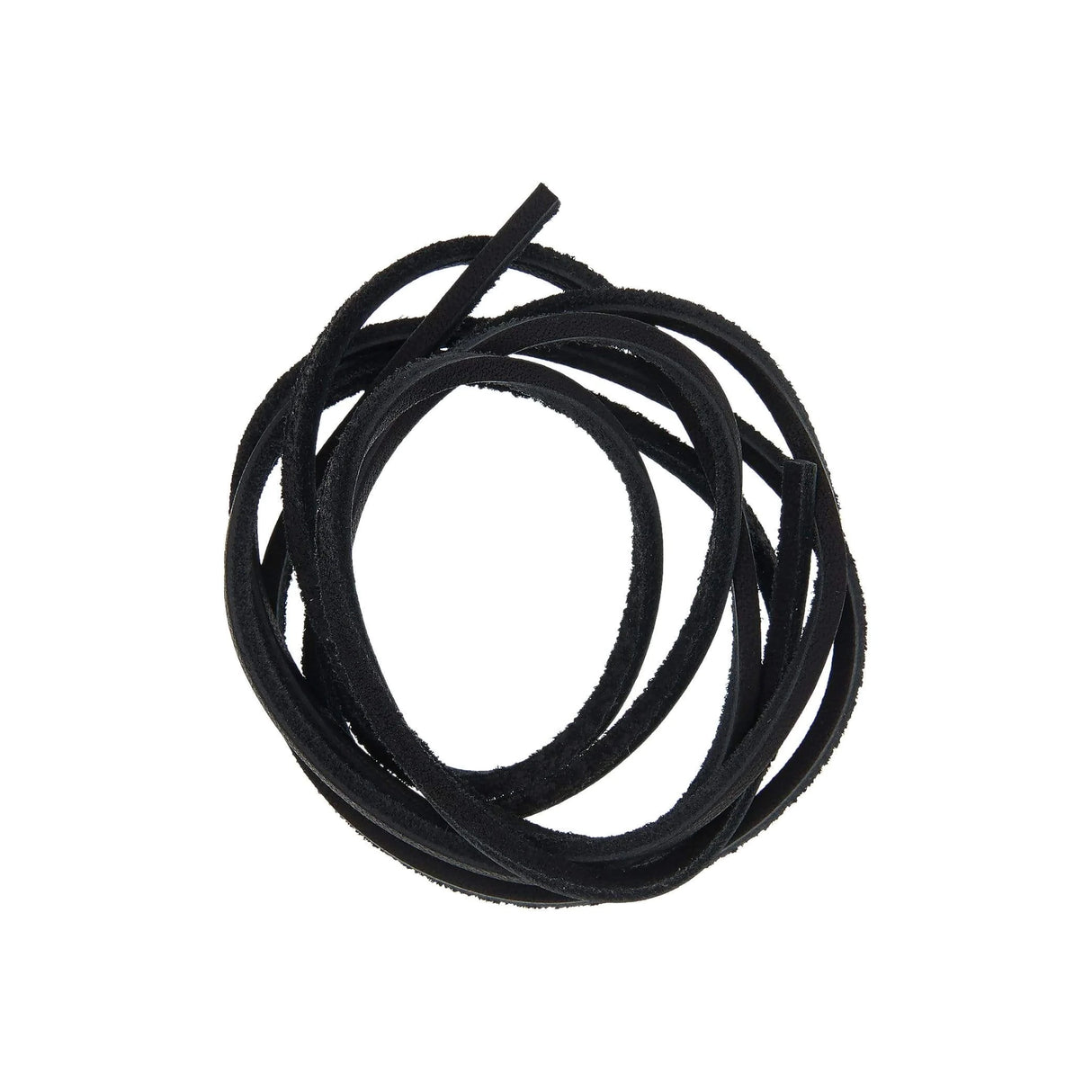 1/8" Black, Chrome Tanned Laces, Leather