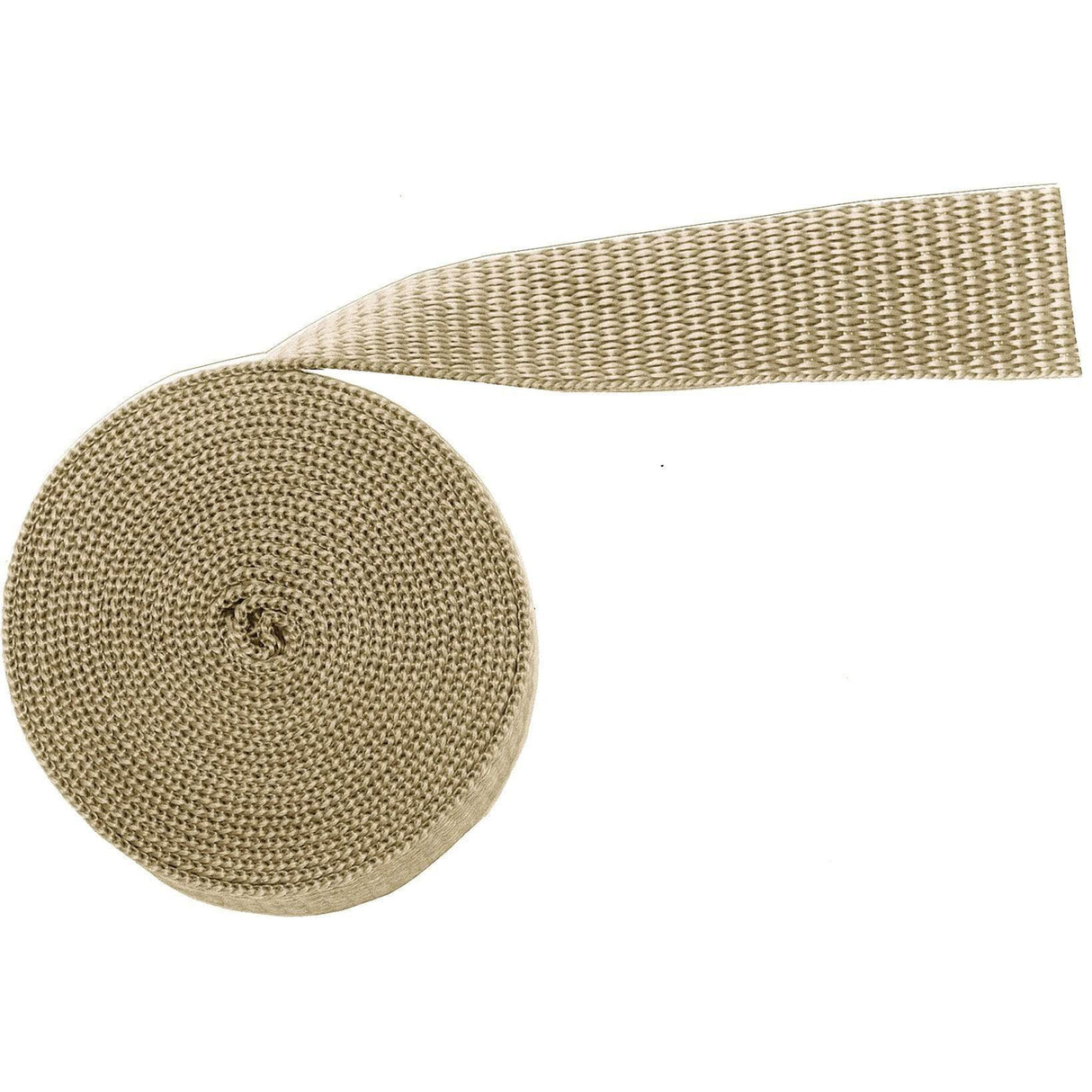 1" Beige, Webbing Medium Weight, PolyPropylene