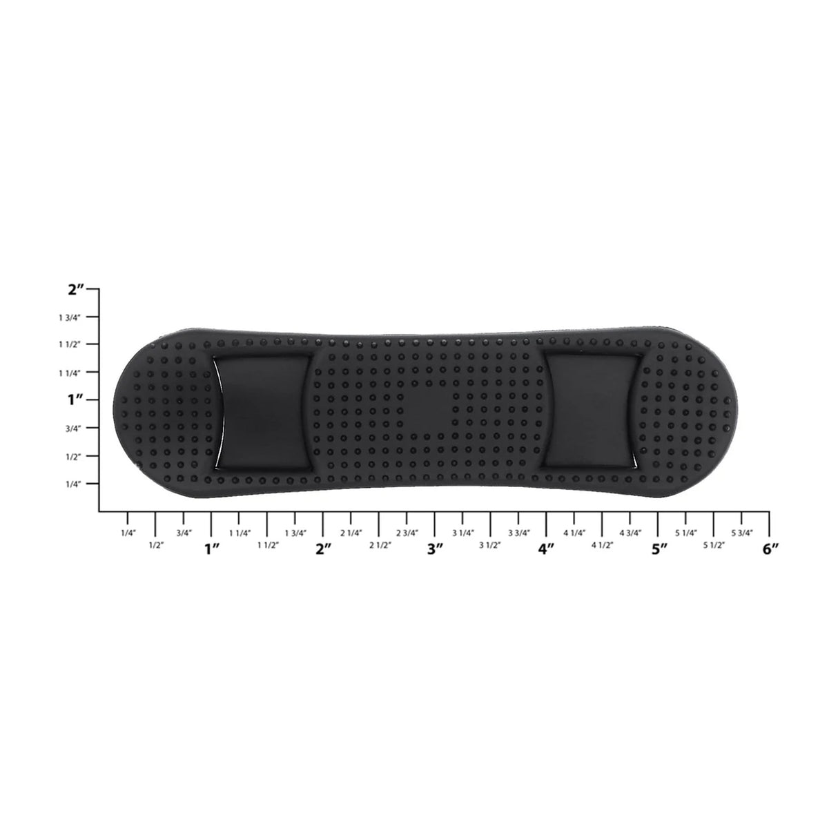 1" Black, Rubber Shoulder Pad