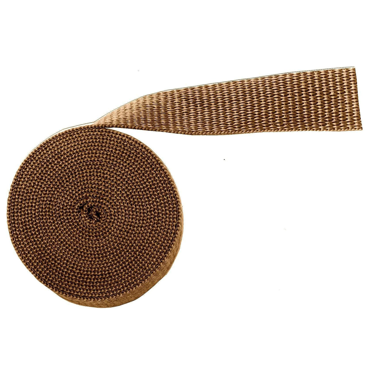 1" Brown, Webbing Medium Weight, PolyPropylene, #12-1-BRO