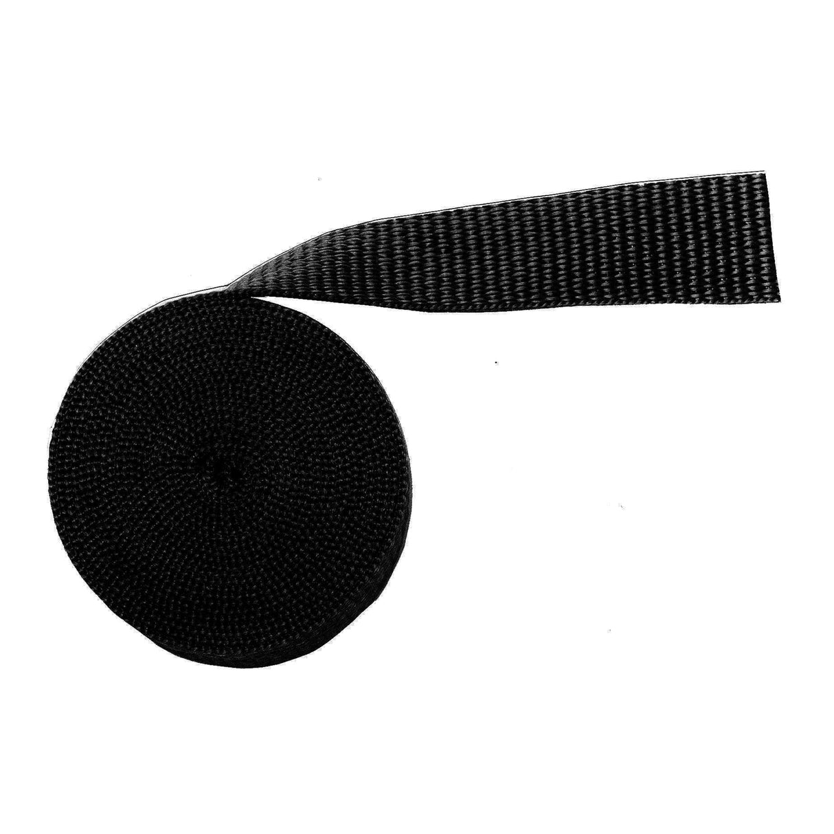 2" Black, Heavy Weight Web Strap, Polypropylene