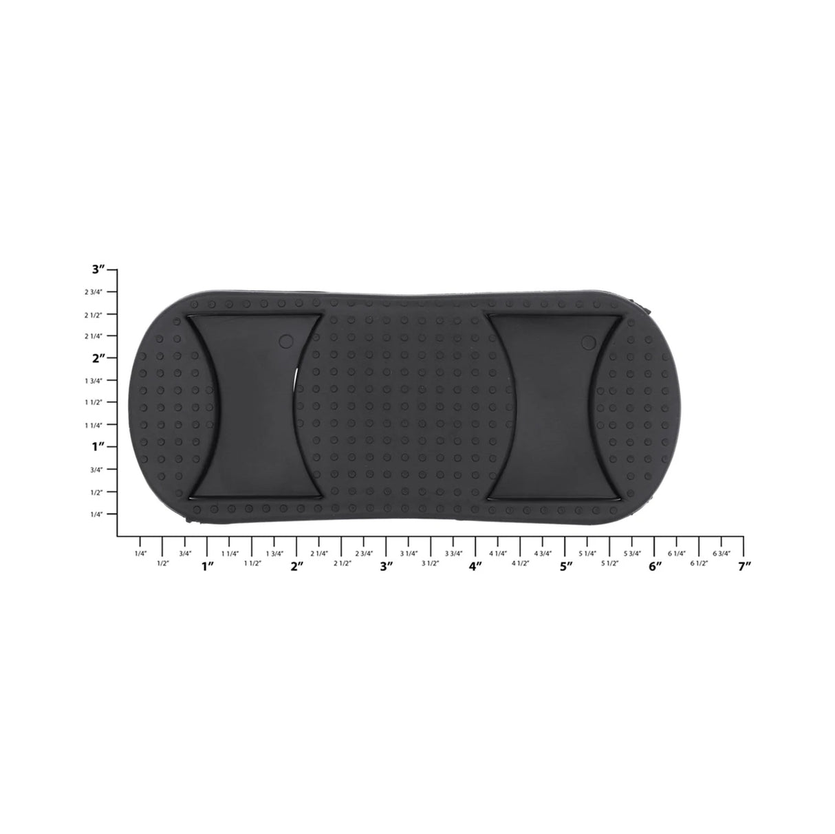 2" Black, Shoulder Pad, Rubber