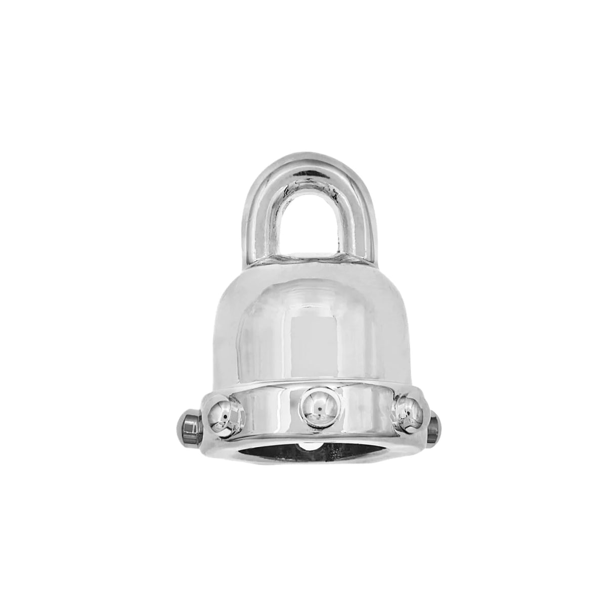 3/8" Shiny Nickel, Purse Strap End Cap, Zinc Alloy