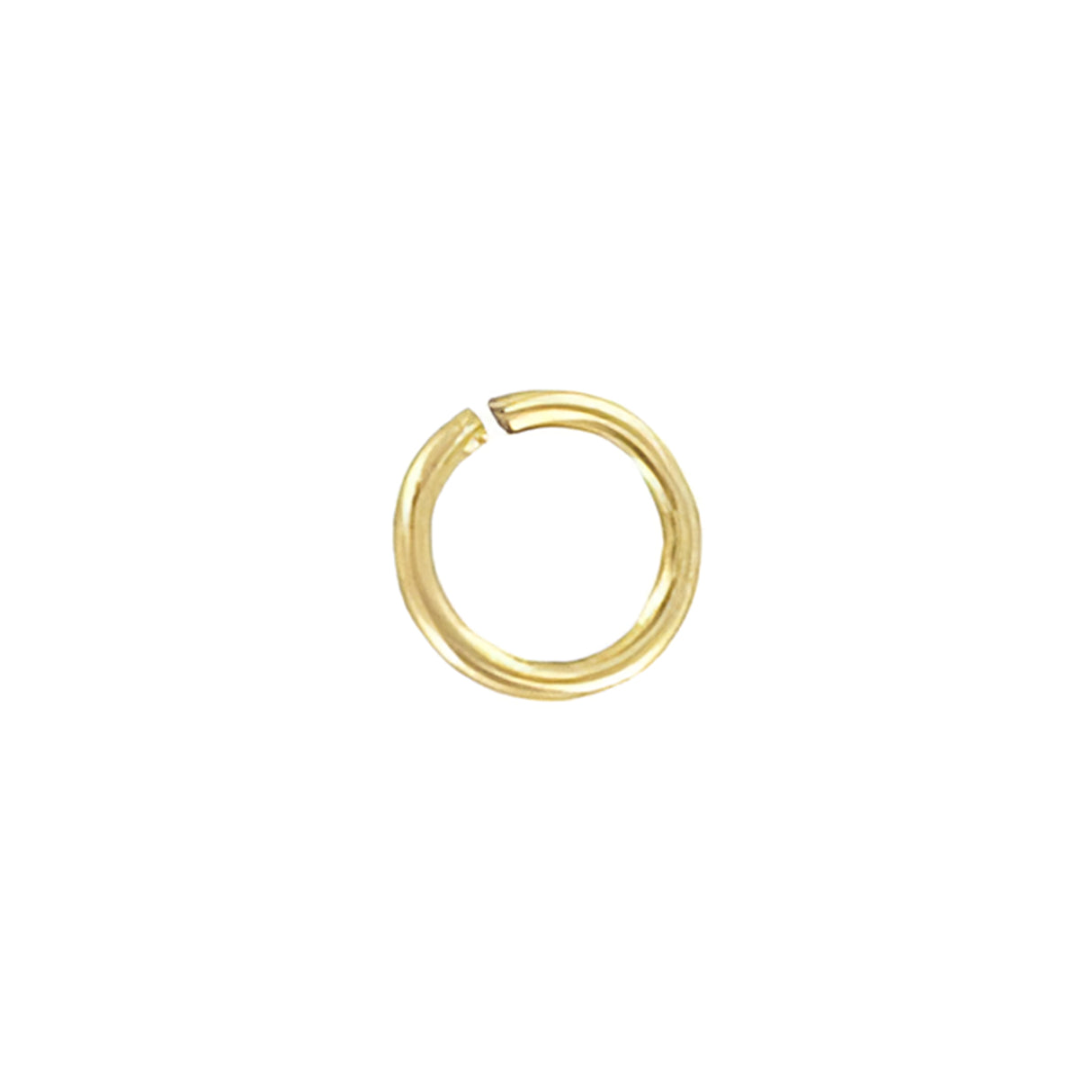 5/16" Brass Plated, Split Round Jump Ring, Steel