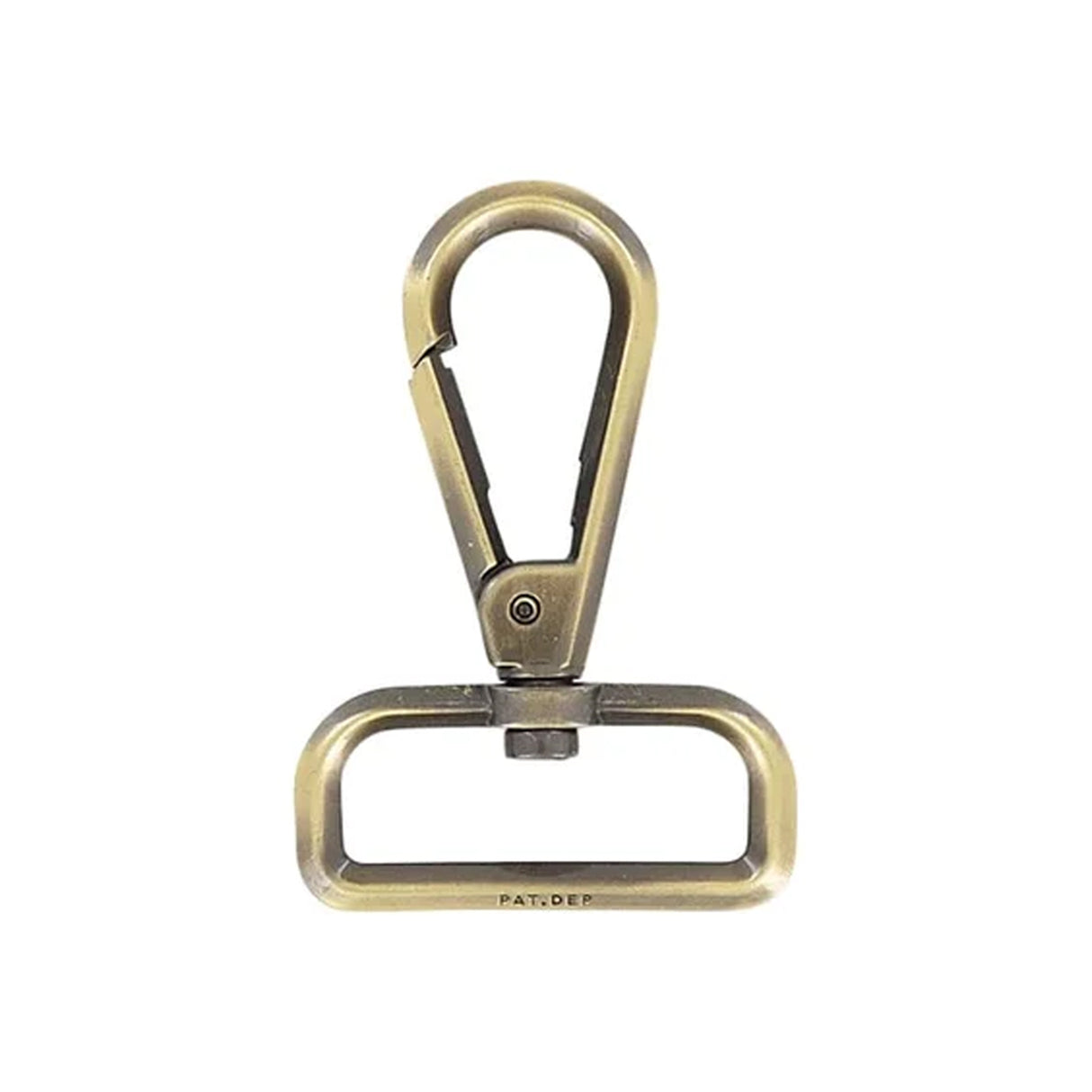 1 1/2" Antique Brass, Lever Swivel Snap Hook Beveled, Zinc Alloy