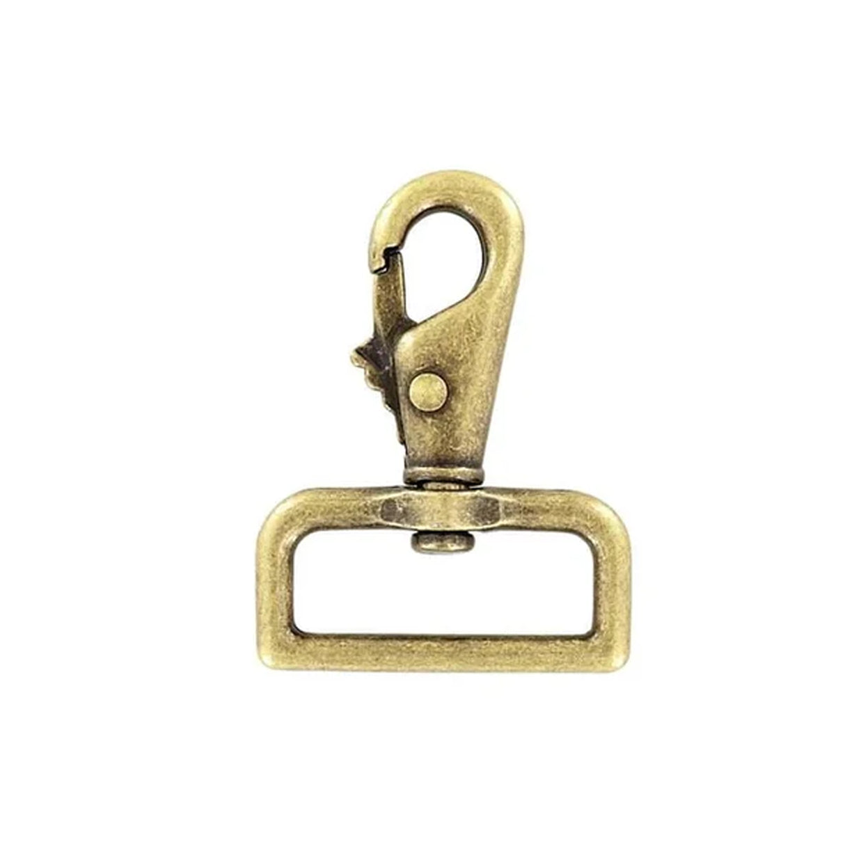 1 1/2" Antique Brass, 2 7/16" Lever Swivel Snap Hook, Zinc Alloy