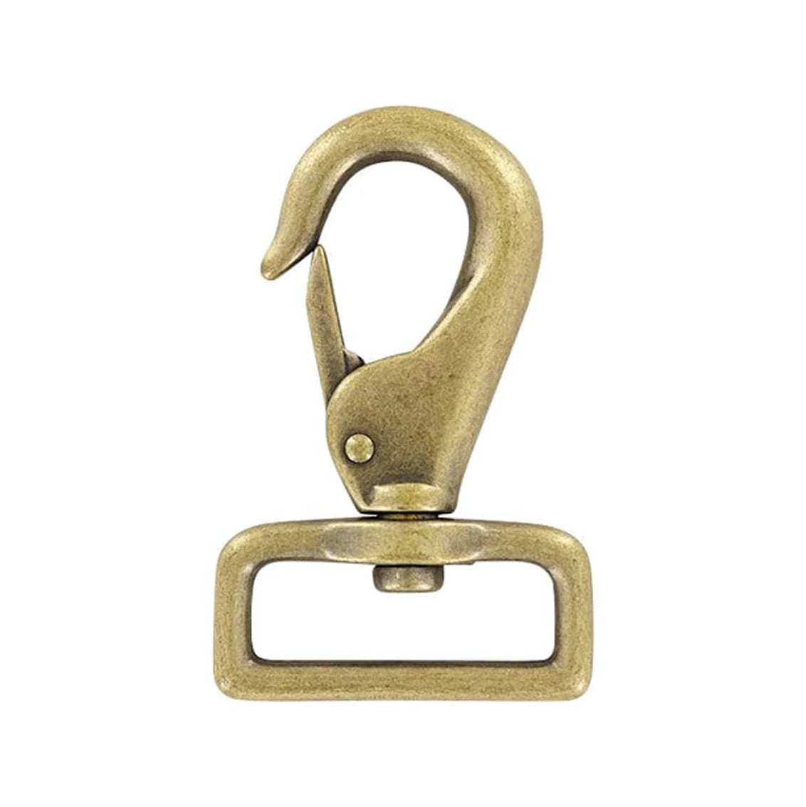 1 1/2" Antique Brass, 3" Lever Swivel Snap Hook, Zinc Alloy