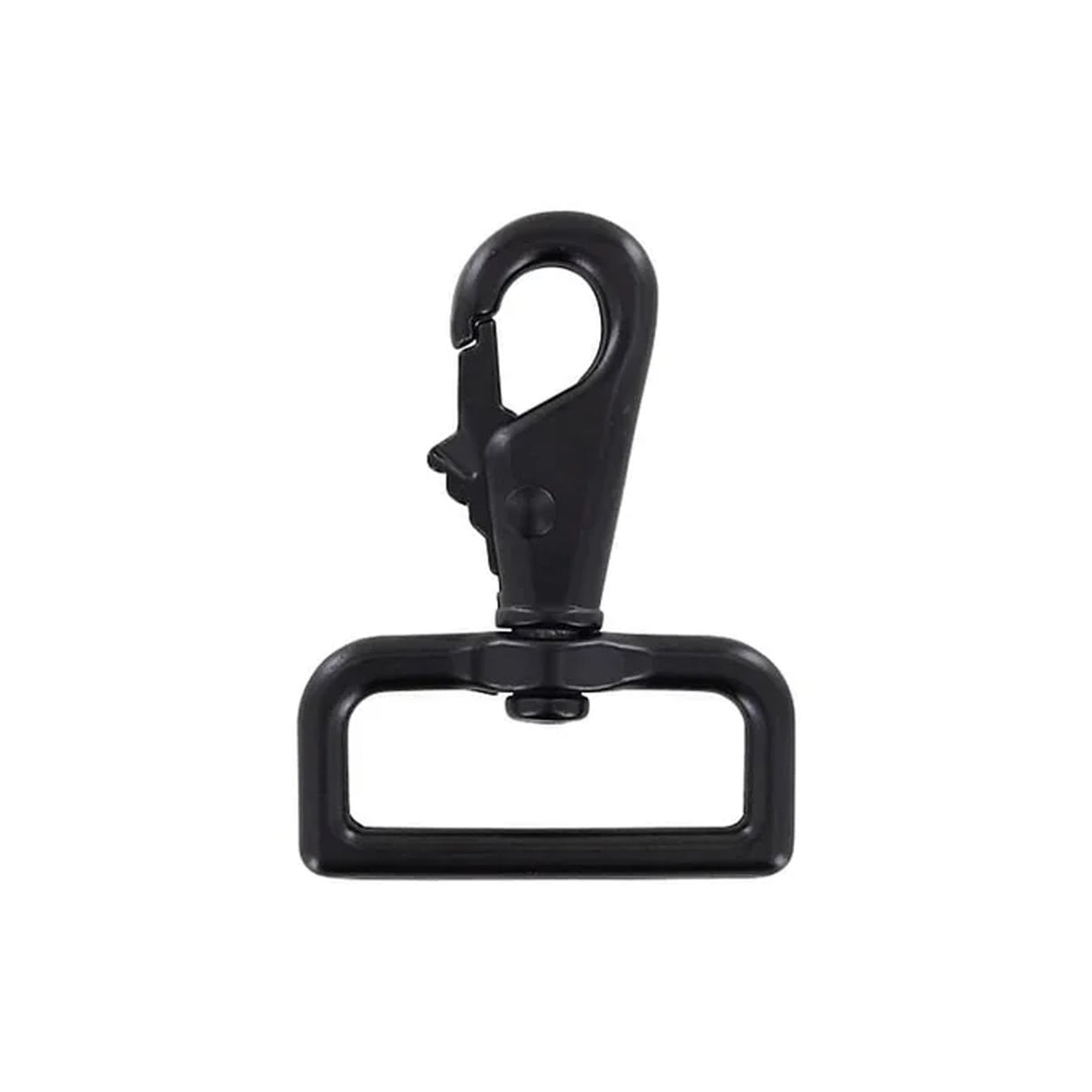 1 1/2" Matte Black, Lever Swivel Snap Hook, Zinc Alloy