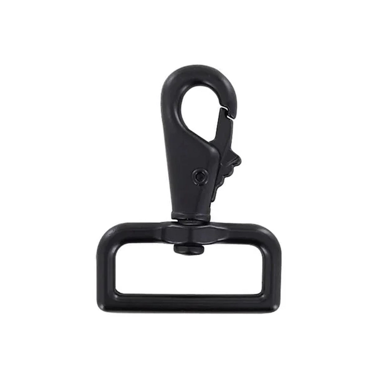 1 1/2" Matte Black, Lever Swivel Snap Hook, Zinc Alloy