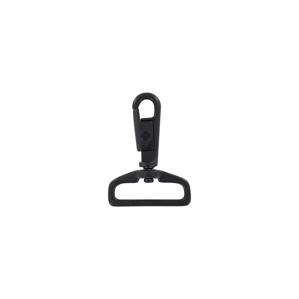 1 1/2" Matte Black, Swivel Snap Hook, Zinc Alloy