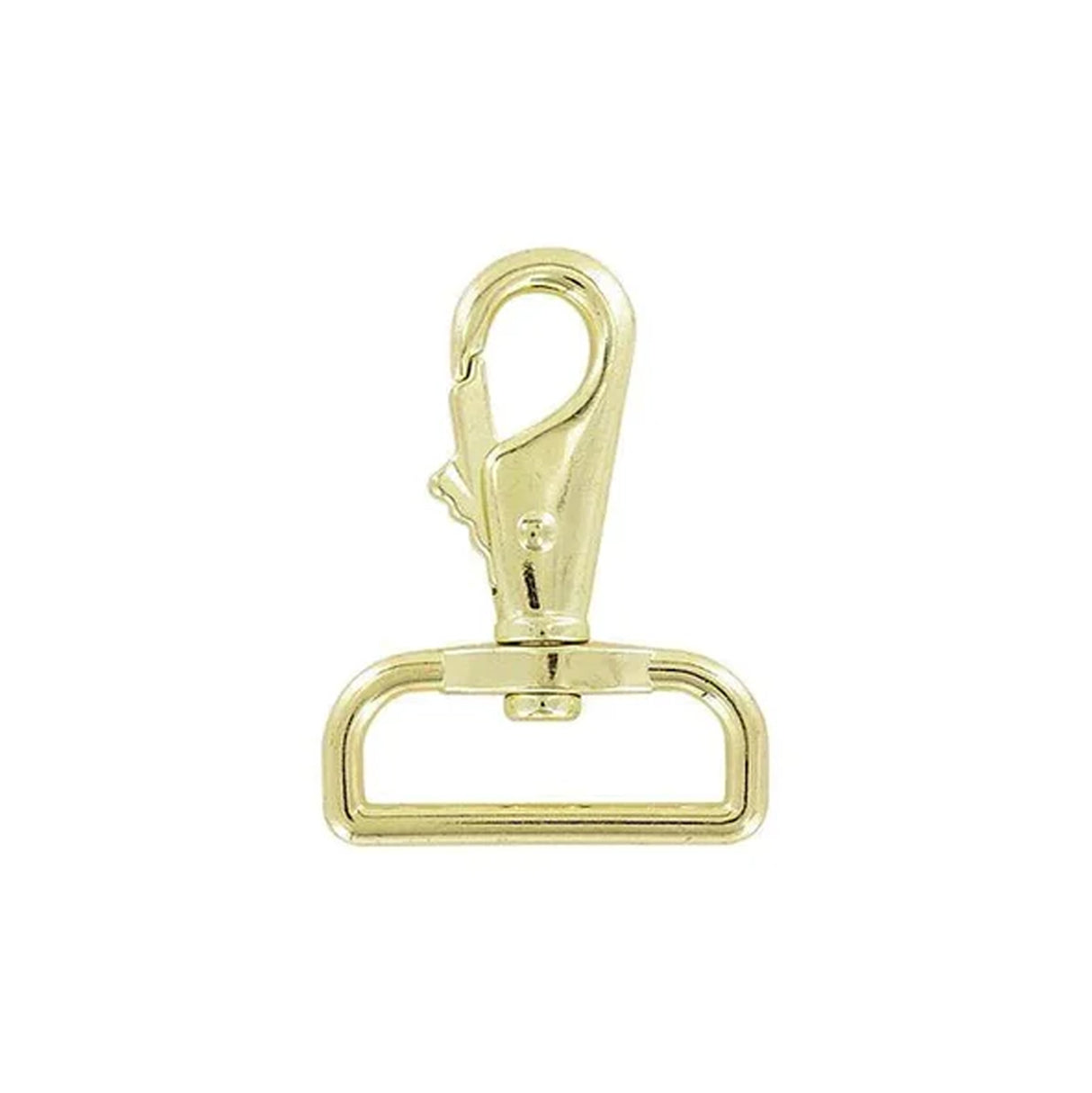 1 1/2" Brass Plated, Lever Swivel Snap Hook, Zinc Alloy