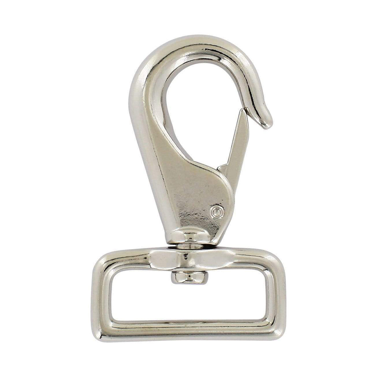 1 1/2" Nickel, Swivel Snap Hook, Zinc Alloy