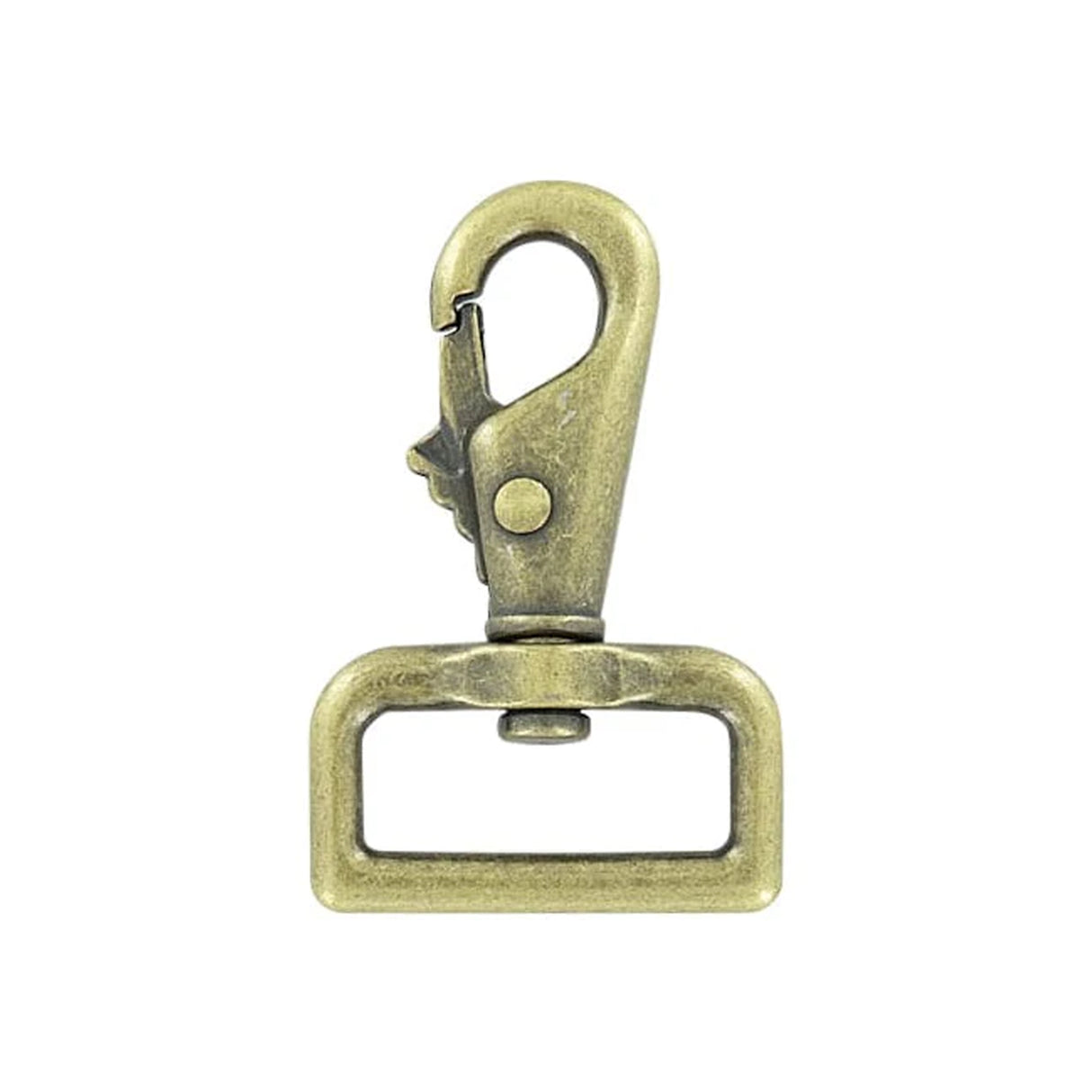 1 1/4" Antique Brass, Lever Swivel Snap Hook, Zinc Alloy