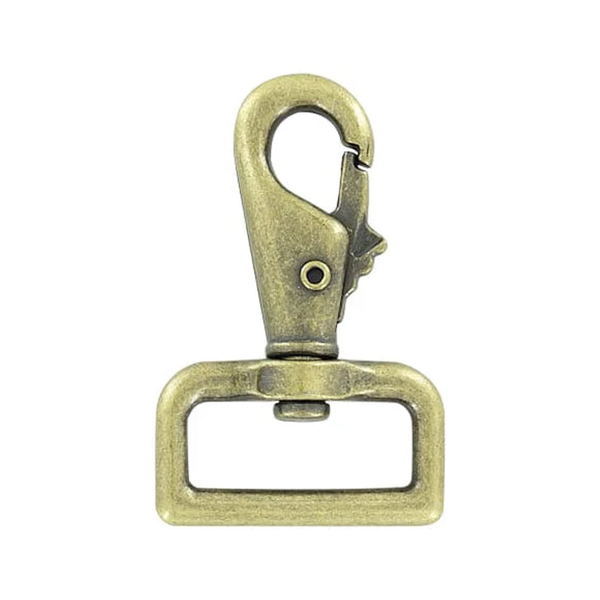 1 1/4" Antique Brass, Lever Swivel Snap Hook, Zinc Alloy