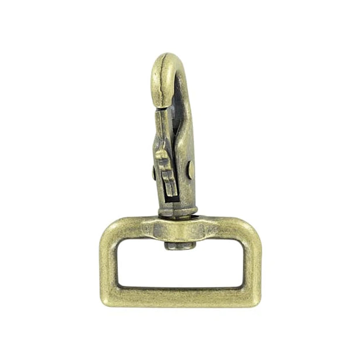 1 1/4" Antique Brass, Lever Swivel Snap Hook, Zinc Alloy