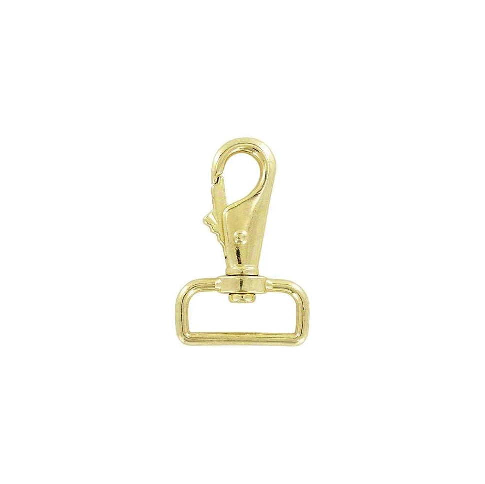 1 1/4" Brass Plated, Lever Swivel Snap Hook, Zinc Alloy