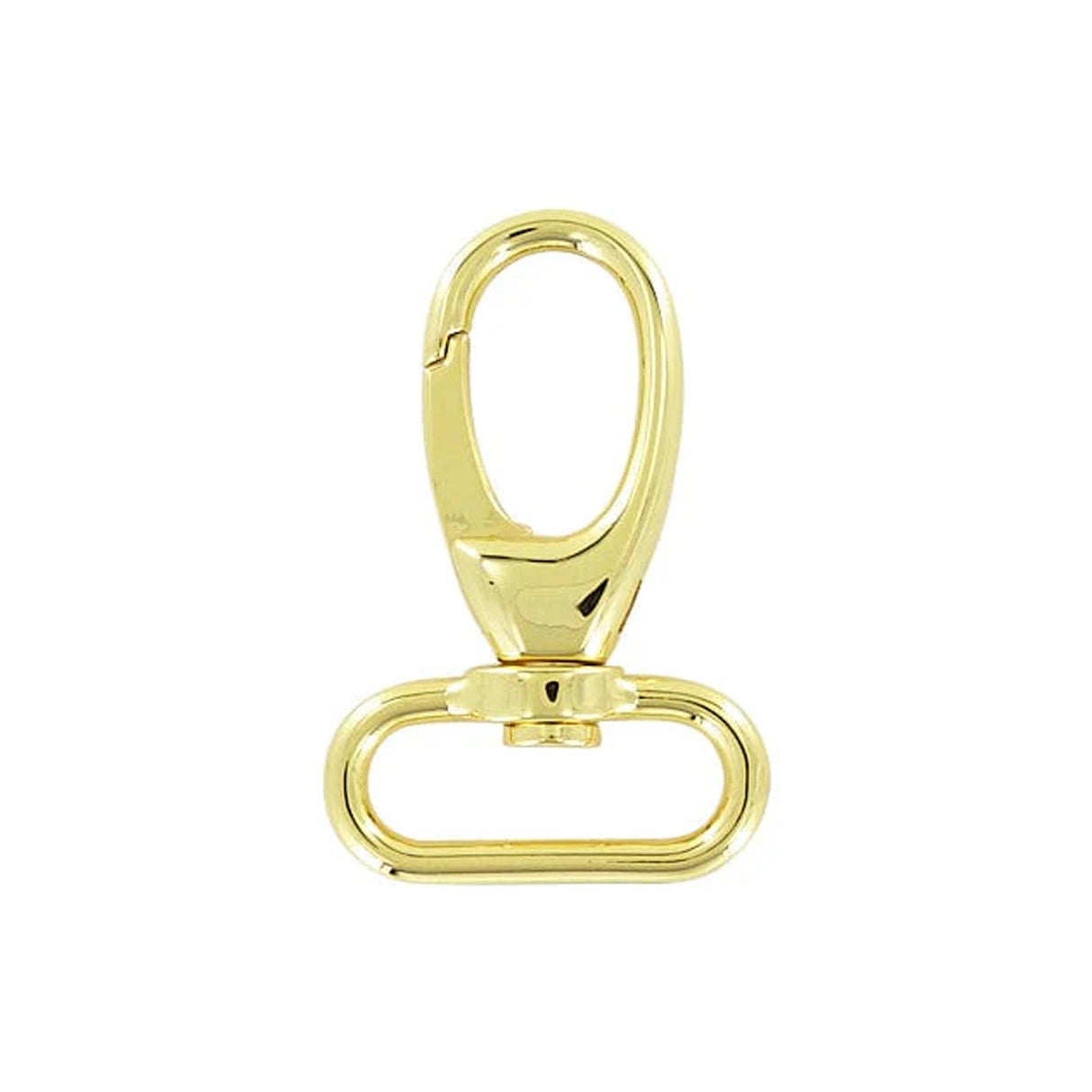 1 1/4" Shiny Gold, Lever Swivel Snap Hook, Zinc Alloy