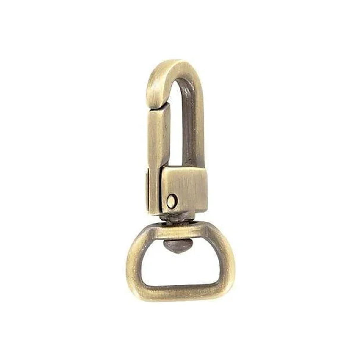 1/2" Antique Brass, Lever Swivel Snap Hook, Zinc Alloy-5pk