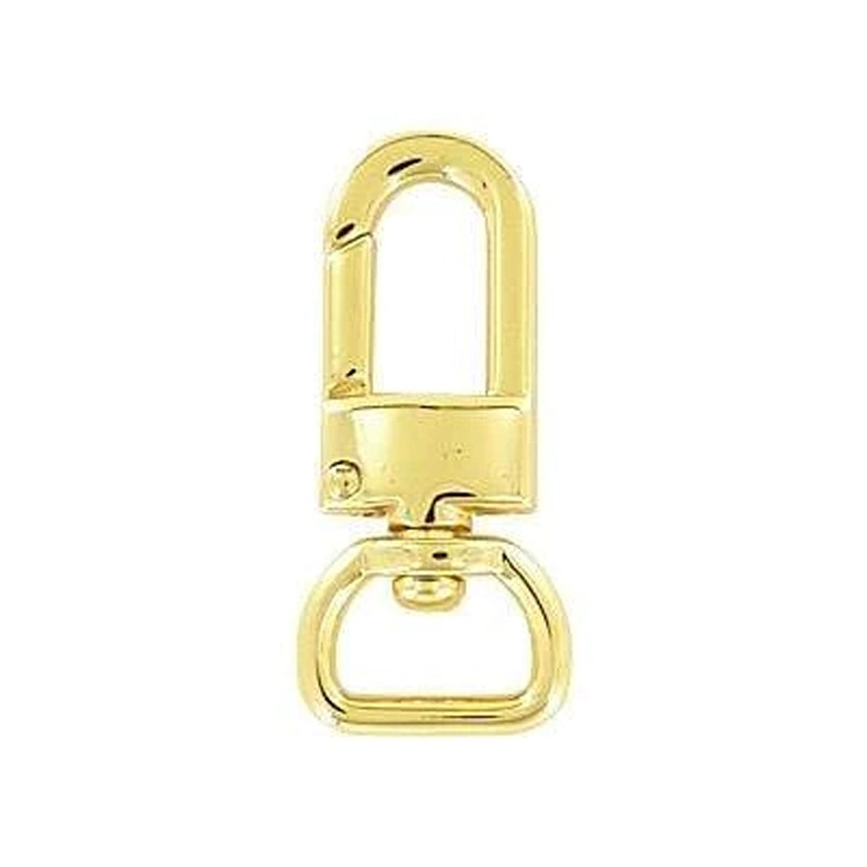 1/2" Shiny Gold, Lever Swivel Snap Hook, Zinc Alloy-PK5