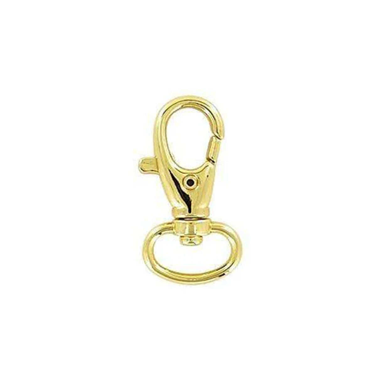 1/2" Shiny Gold, 1 1/2" Trigger Swivel Snap Hook, Zinc Alloy, 5-Pack