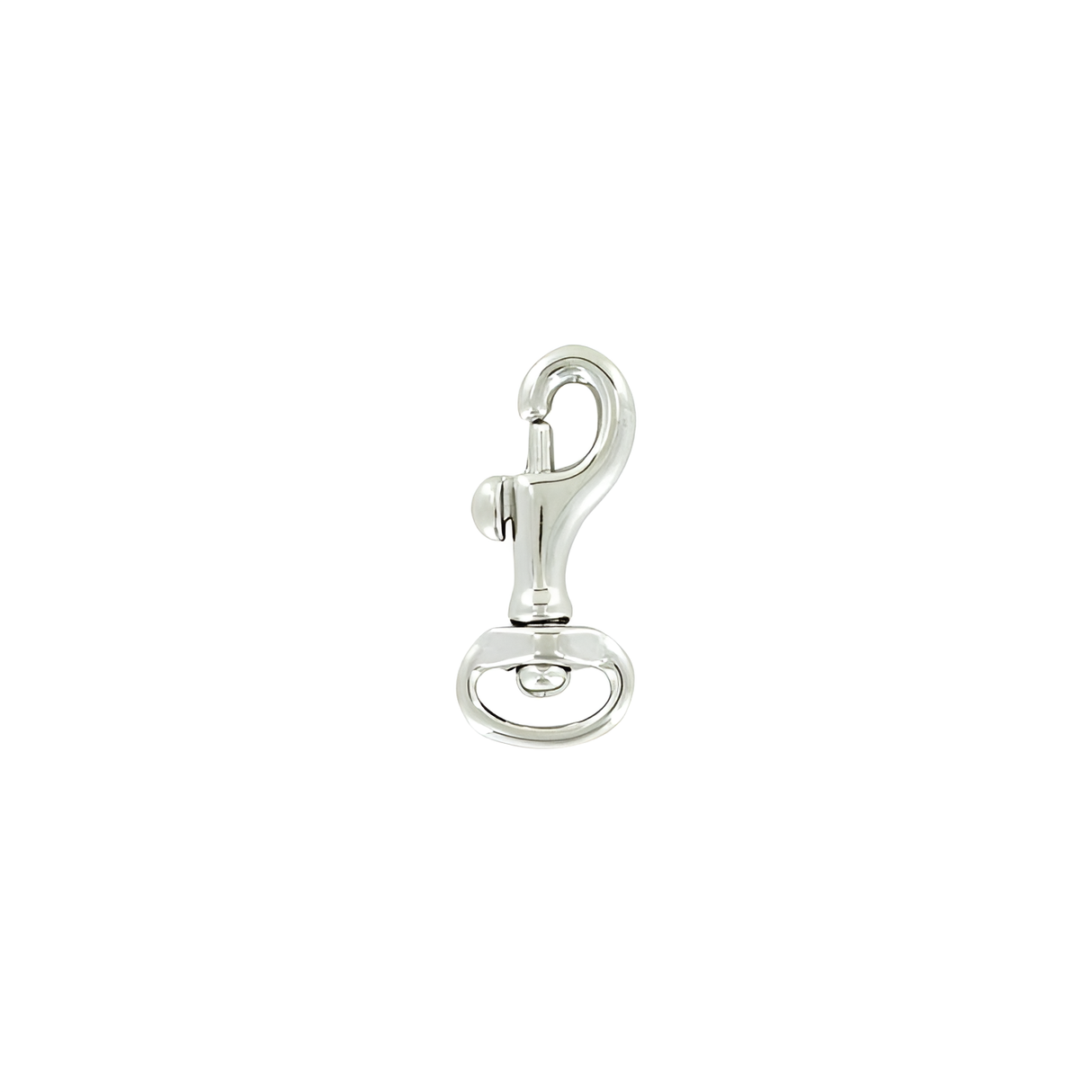 1/2" Nickel, Bolt Swivel Snap Hook, Solid Brass