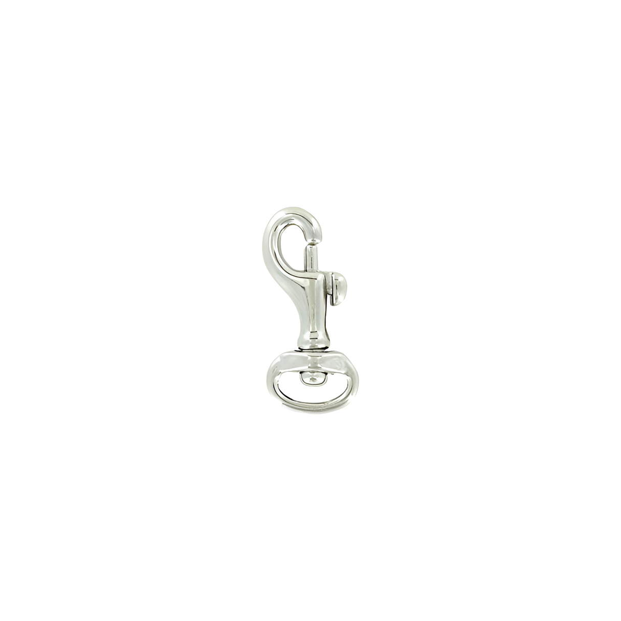 1/2" Nickel, Bolt Swivel Snap Hook, Solid Brass
