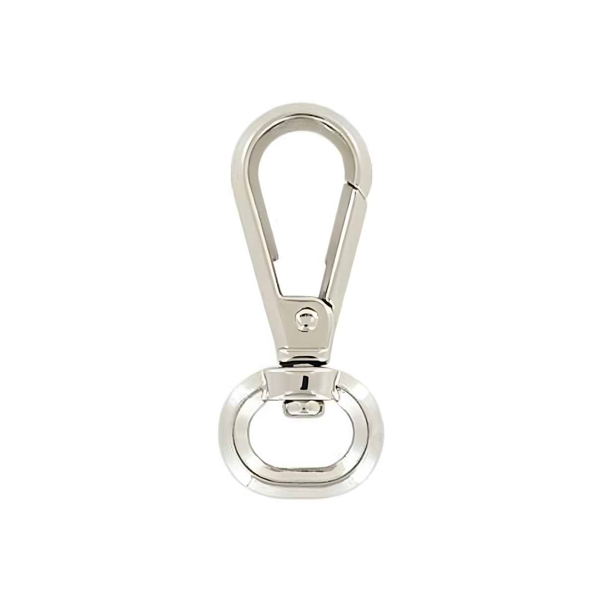 1/2" Shiny Nickel, Lever Swivel Snap Hook, Zinc Alloy