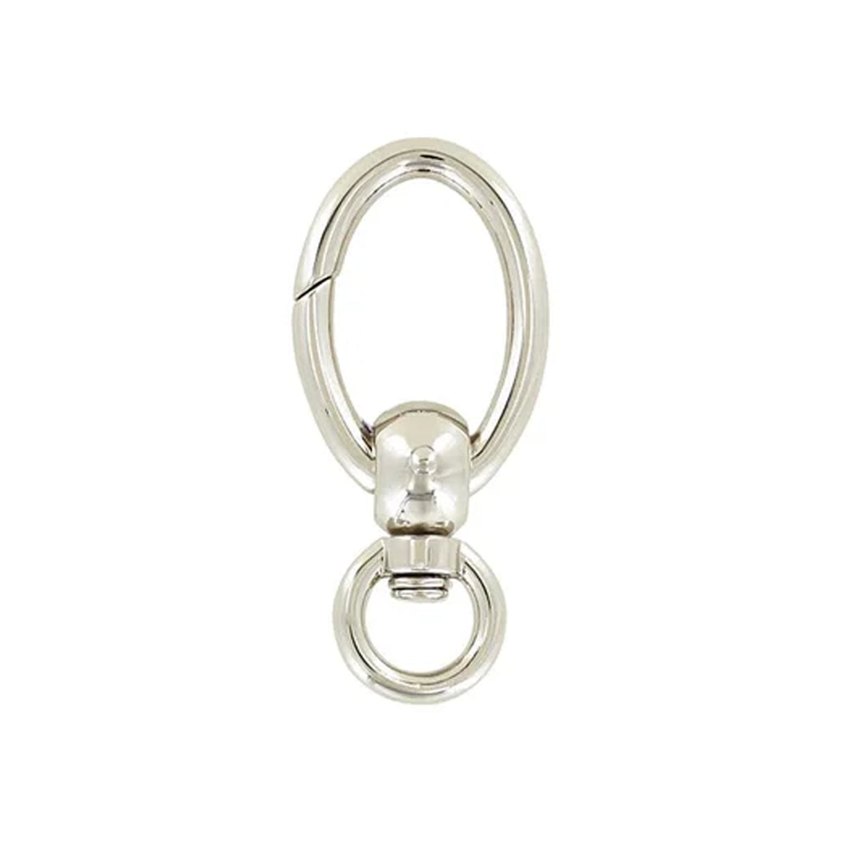 1/2" Nickel, Lever Swivel Snap Hook, Zinc Alloy