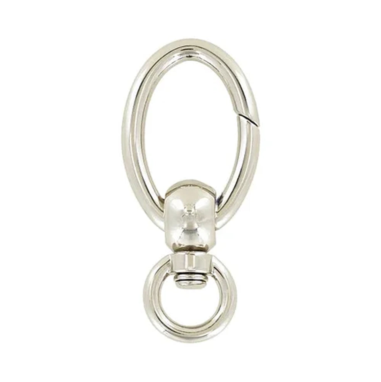 1/2" Nickel, Lever Swivel Snap Hook, Zinc Alloy