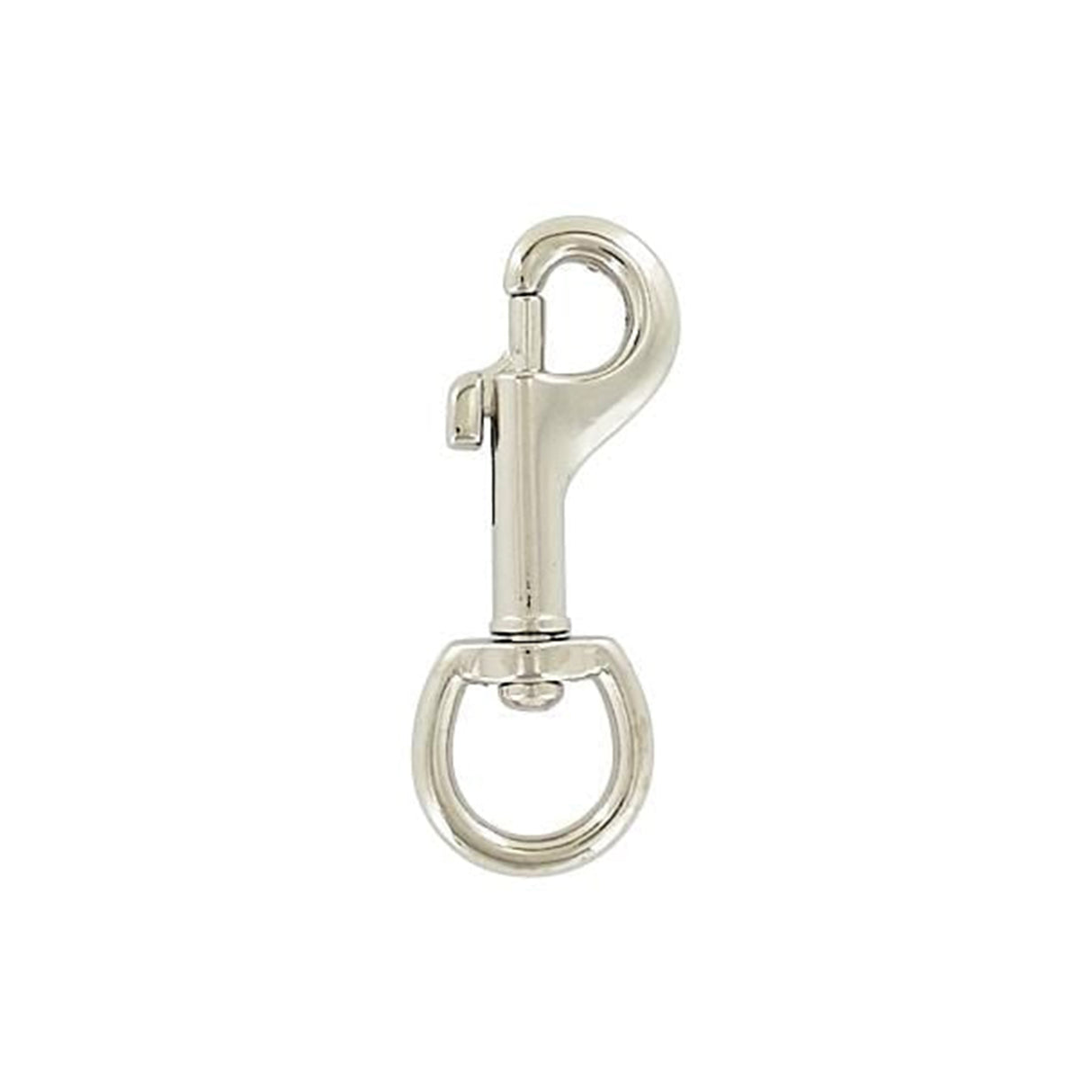 1/2" Nickel, Swivel Snap Hook, Zinc Alloy