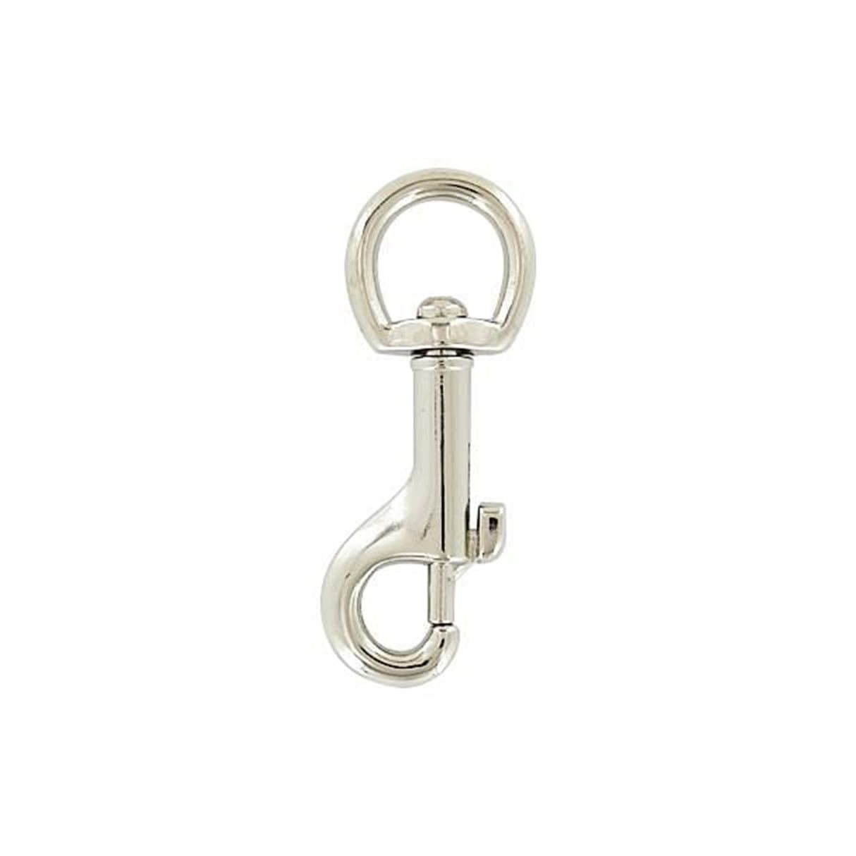 1/2" Nickel, Swivel Snap Hook, Zinc Alloy