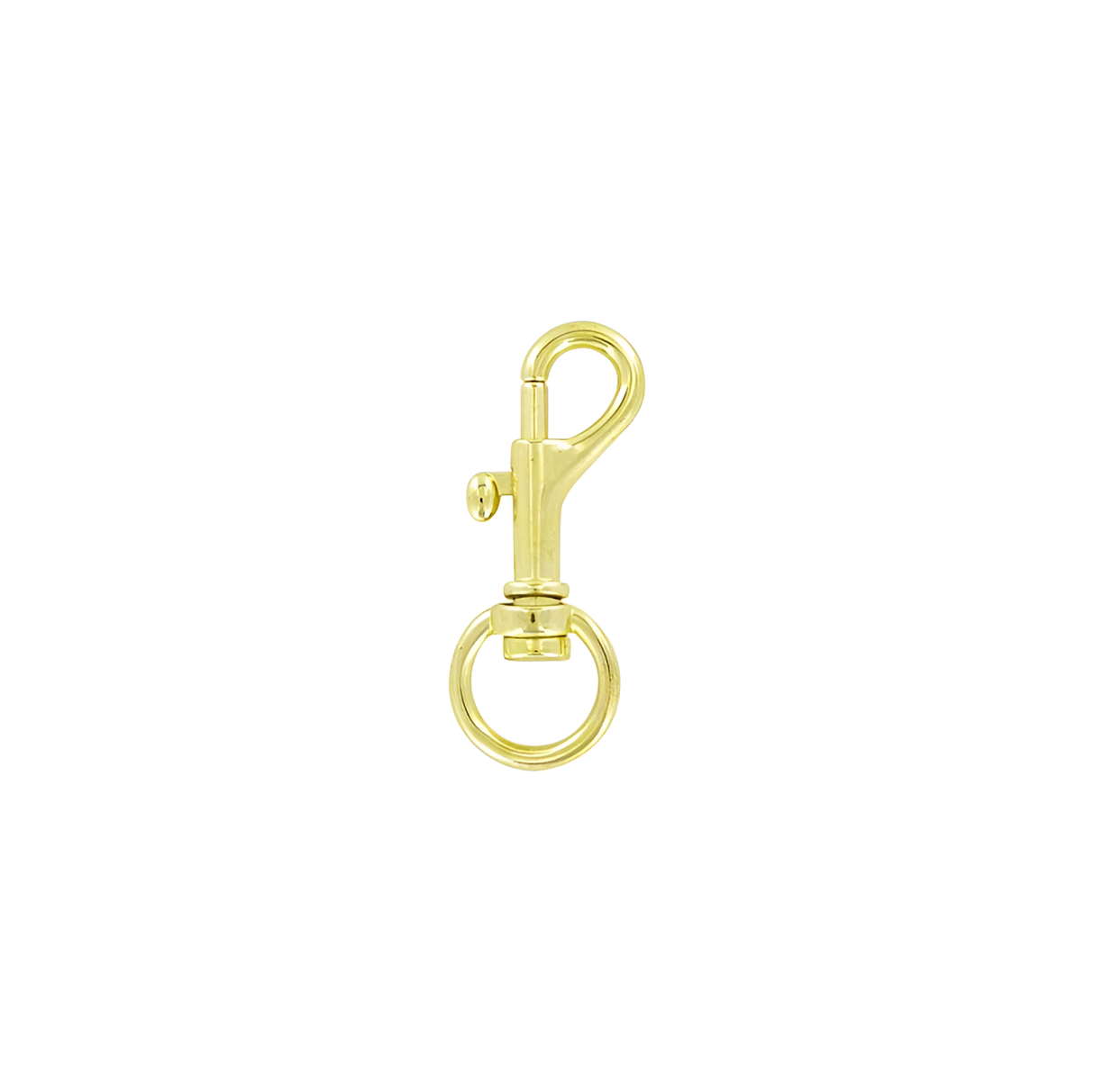 1/2" Shiny Gold, Bolt Swivel Snap Hook, Zinc Alloy